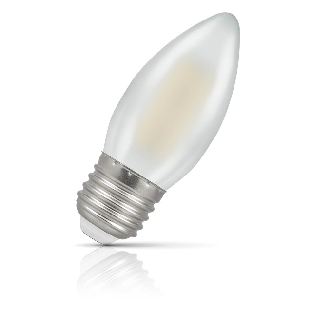 Crompton Candle LED Light Bulb E27 4.2W (40W Eqv) Cool White Filament Pearl 1