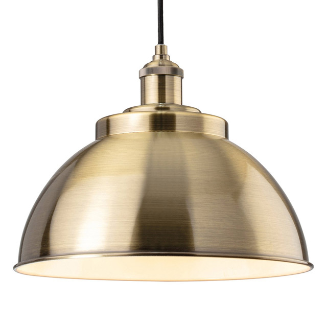 Firstlight Genoa Contemporary Style 30cm Pendant Light Antique Brass 1