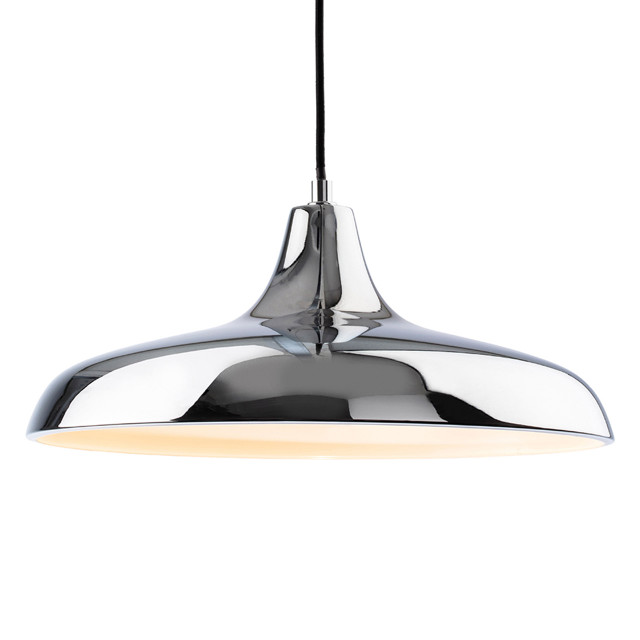 Firstlight Curtis Contemporary Style 40cm Pendant Light Chrome 1