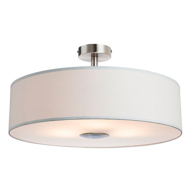 Firstlight Madison Contemporary Style 3-Light Semi-Flush Ceiling Light Cream 1