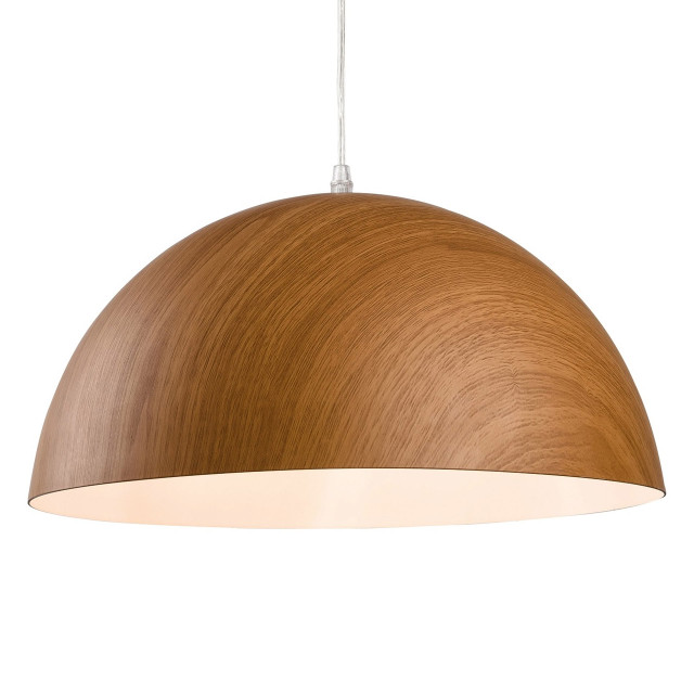 Firstlight Forest Realistic Wood Style Pendant Light Brown Wood with White Inner 1
