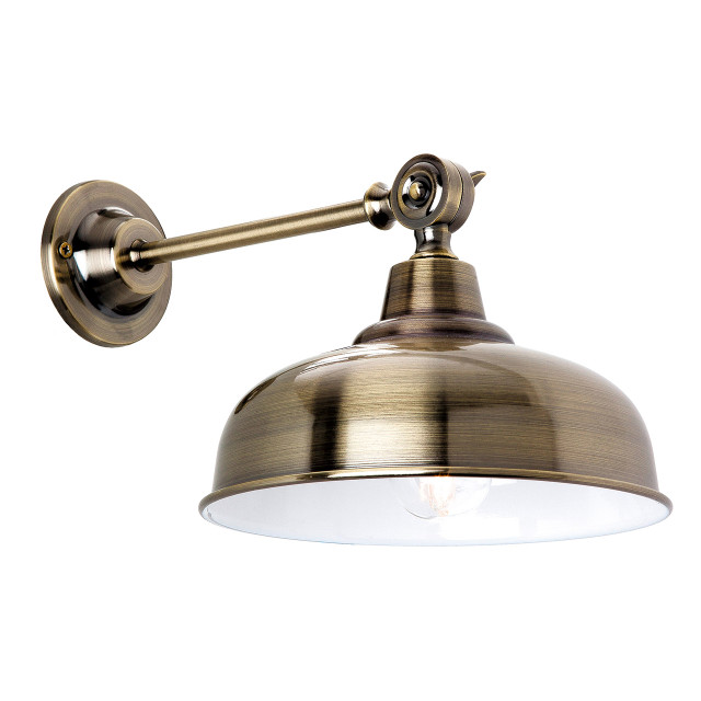 Firstlight Preston Traditional Style Wall Light Antique Brass 1