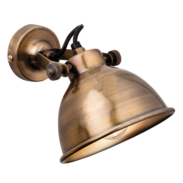 Firstlight Mantis Classic Style Wall Light Antique Brass 1