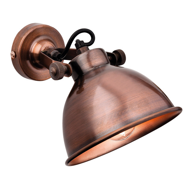 Firstlight Mantis Classic Style Wall Light Antique Copper 1