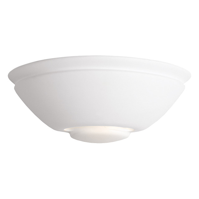 Firstlight Ceramic Paintable Style 260mm Wall Uplighter Unglazed 1