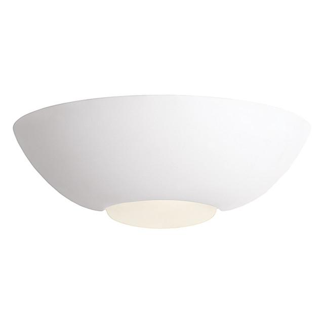 Firstlight Ceramic Paintable Style 300mm Wall Up/Down Light in Unglazed and Acid Glass 1