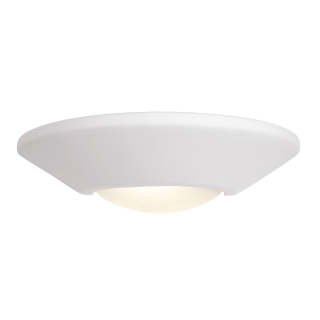 Firstlight Ceramic Paintable Style 370mm Wall Up/Down Light in Unglazed and Acid Glass 1