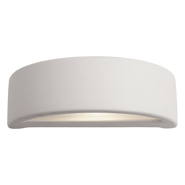 Firstlight Ceramic Paintable Style 280mm Wall Up/Down Light in Unglazed and Acid Glass 1