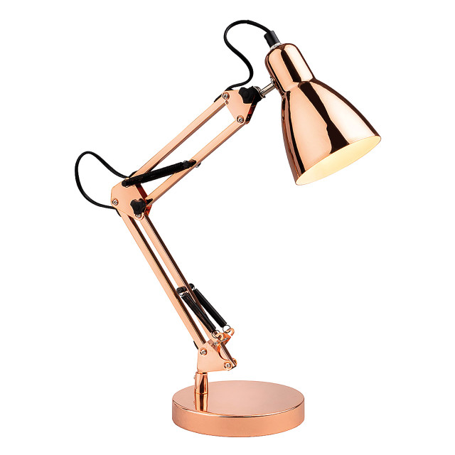 Firstlight Riley Modern Style Desk Lamp Copper 1