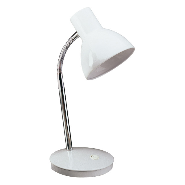 Firstlight Harvard Classic Style Desk Lamp with On/Off Switch White 1