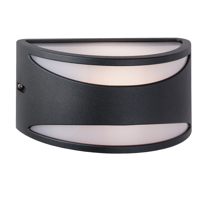 Firstlight Meridian Modern Style Lantern in Black and Opal 1
