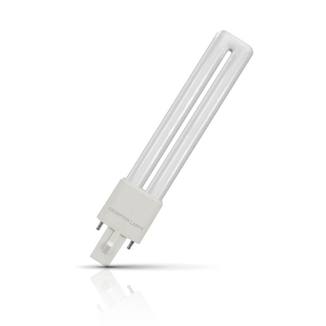 Crompton PLS LED Light Bulb 2-Pin 4.5W (9W Eqv) Cool White Direct to Mains