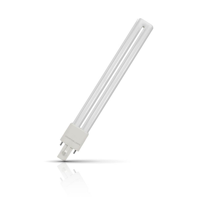 Crompton PLS LED Light Bulb 2-Pin 5W (11W Eqv) Cool White Direct to Mains