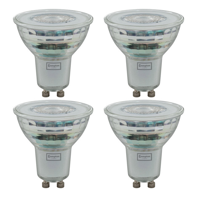 Crompton GU10 Spotlight LED Bulb Dimmable 4W (50W Eqv) Warm White 35° 4-Pack 1