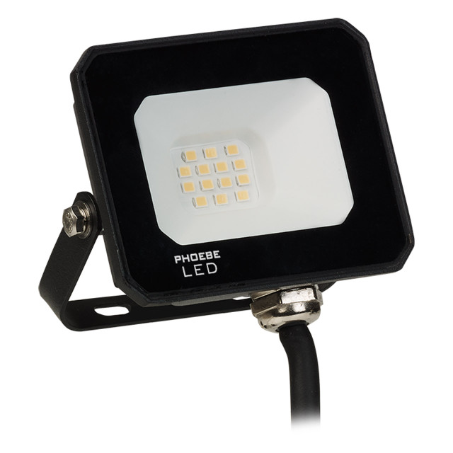 Phoebe LED Floodlight 10W Atlas-Mini Warm White IP65 Black