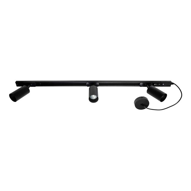 Inlight Cayo 3 Head 1m Track Light Kit in Black 1