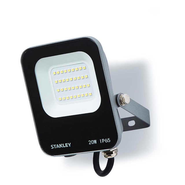 Stanley 20W LED Floodlight in Black & Anthracite 1