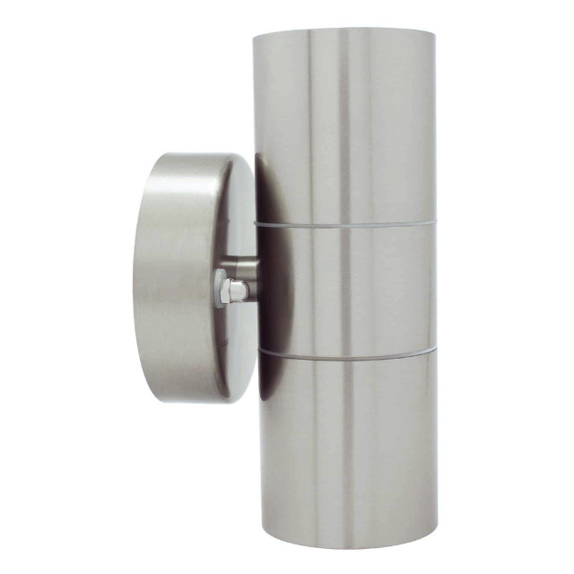 Opus Up and Down Light Chrome Outdoor Garden Lights