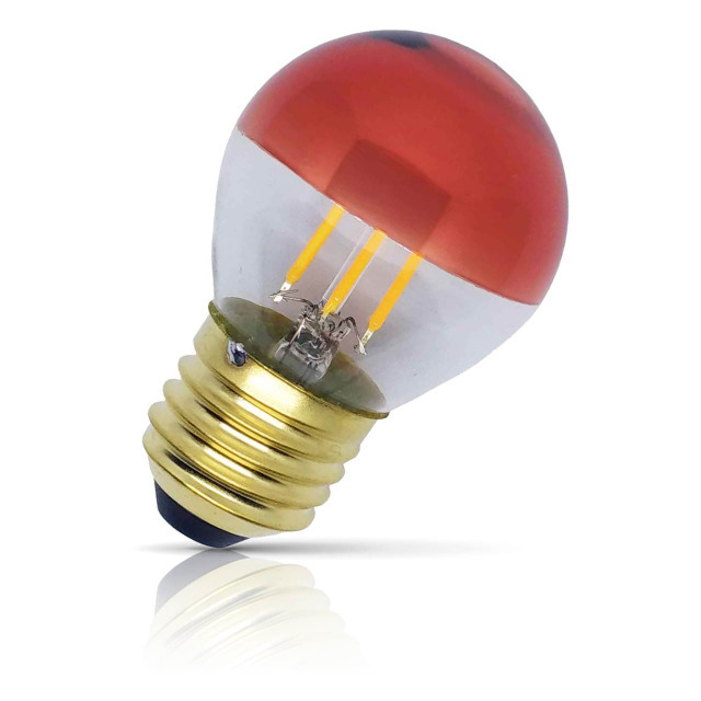 Opus Golfball LED Light Bulb E27 5W (40W Eqv) Dim Extra Warm White Crown Copper Round Screw Coloured