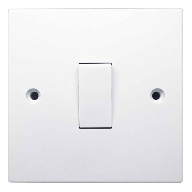 Opus Light Switch White 1-Gang 2-Way