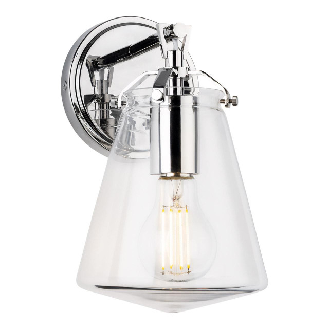 Firstlight Milos Wall Wall Light Clear in Chrome