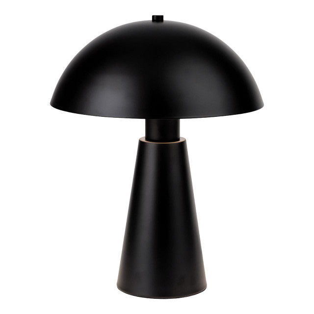 Firstlight Crown Table Lamp with On/Off Switch in Black