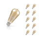Crompton ST64 LED Light Bulb Dim Squirrel Cage E27 7W (50W Eqv) Extra Warm White 10-Pack Filament Vintage