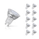 10-Pack Crompton GU10 Spotlight LED Light Bulbs 3.7W Dimmable 2700K Warm White Full Glass 50W Eqv Halogen Replacement