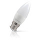 Crompton Candle LED Light Bulb B22 4.2W (40W Eqv) Cool White Opal Bayonet Thermal Plastic Frosted