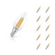 Ledvance Candle LED Light Bulb Dim E14 3.4W (40W Eqv) Warm White 10-Pack Performace Class Clear 1