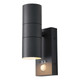 Zink LETO Outdoor Up and Down Wall Light with PIR Anthracite Grey 2