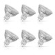 6-Pack Crompton MR16 LED Bulbs 3.6W (35W Eqv) 12V Warm White Clear Halogen Replacement 2-Pin 36°