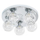 Spa Megara 5 Light Ceiling Light Decorative Crystal Clear Glass and Chrome 1