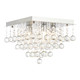 Spa Orlando 5 Light Ceiling Light Crystal Glass and Chrome 1