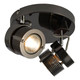 Inlight Pedro 2-Light Ceiling Spotlight Black Chrome 1