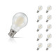 10-Pack Crompton GLS LED Light Bulbs B22 4.2W (40W Eqv) Dim Warm White Pearl Filament Bayonet Frosted