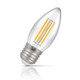 Crompton Lamps LED Candle 6.5W E27 Filament Warm White Clear (60W Eqv) Image 1