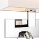 Firstlight Raffles Contemporary Style LED 2-Light Wall Light 1W Warm White Chrome and Cream Shade 2