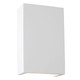 Firstlight Gallery Modern Style LED 100mm Wall Up/Down Light 6W Square Warm White in White 1