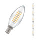 5-Pack Crompton Candle LED Light Bulbs E14 4.2W (40W Eqv) Warm White Clear Filament Small Screw