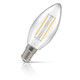 Crompton Candle LED Light Bulb B15 2.2W (25W Eqv) Warm White Clear Filament Small Bayonet