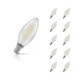 Crompton Candle LED Light Bulb E14 4.2W (40W Eqv) Warm White 10-Pack Pearl 1