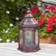 Outside In LED Firefly Maroc Battery Operated Lantern Bronze 1