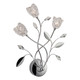 Firstlight Cindy Flower and Leaf Style 3-Light Wall Light in Chrome and Clear Glass
 1