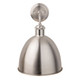 Firstlight Genoa Contemporary Style Wall Light Brushed Steel 3