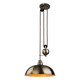 Firstlight Century Modern Style Rise and Fall Pendant Light Antique Brass 1