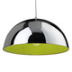 Firstlight Bistro Modern Style 30cm Pendant Light Chrome and Green Inner 1