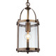 Firstlight Imperial Classic Lantern Style 18cm Pendant Light in Antique Brass and Clear Glass 1