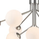 Firstlight Montana Contemporary Style 9-Light Pendant Light in Brushed Steel and Opal Glass 2