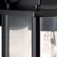 Firstlight Coach Country Cottage Style Lantern in Black and Clear Glass 2